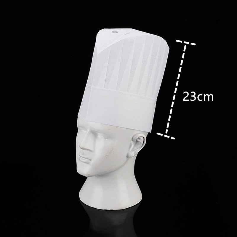 20 sztuk/worek czapka szefa kuchni hotel żywnościowy pieczenia kapelusz szef kuchni pracy kapelusz papierowy kapelusz włókniny: 20szt  A