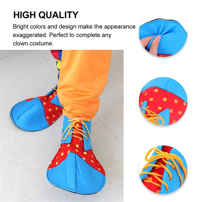 1 Paar Halloween Clown Schoen Covers Clown Laarzen Halloween Kostuum Accessoires