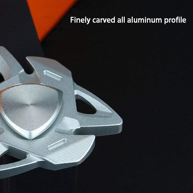 Aluminium Precisie Lagers Fidget Vinger Spinner Metalen Grote Witte Haai Stress Spinning Speelgoed Vingertop Gyro