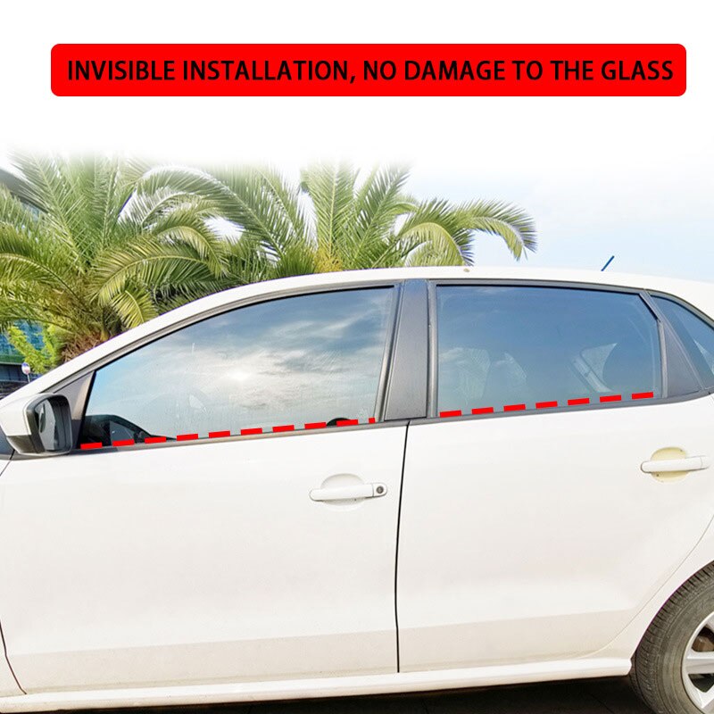 Auto Rubber Side Window Filler Tochtstrip V Vorm Auto Side Window Seal Strip Geluidsisolatie Auto Window Lift Afdichting Strips