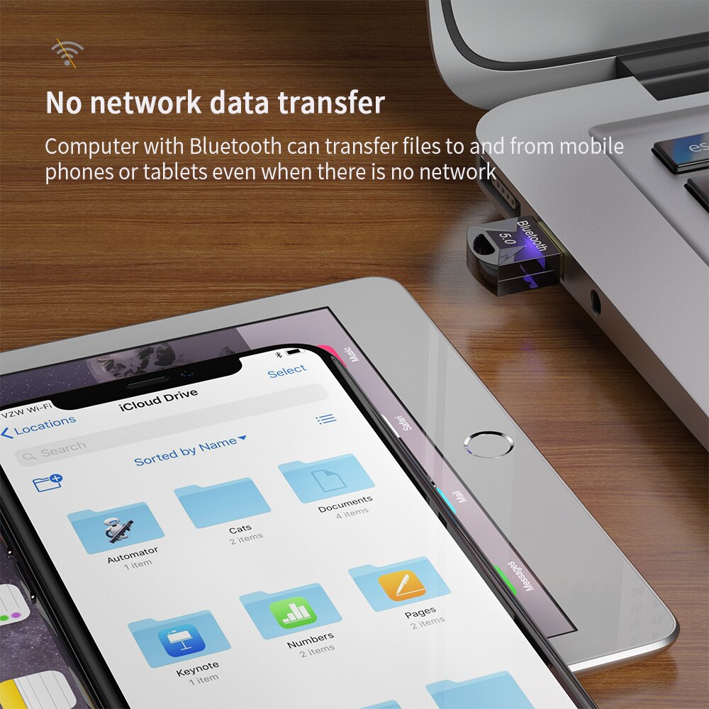 USB Bluetooth 5.0 Adapter Dongle For PC Computer Wireless Mouse Keyboard PS4 Aux Audio Bluetooth 5.0 Receiver Transmitter