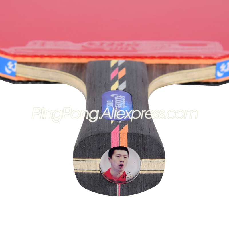 DHS 5 Star CARBON Table Tennis Racket 5-STAR 5002C with Bag Case DHS Hurricane 3 Rubber Original DHS Ping Pong Bat Set