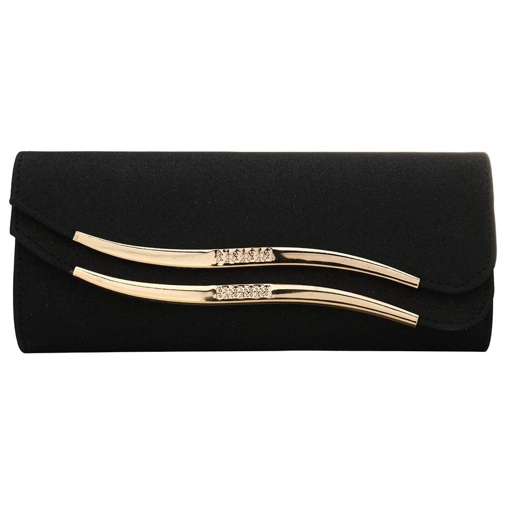 Sequined Envelope Clutch Women&#39;S Evening Bags Bling Day Clutches Pink Wedding Purse Female Handbag Banquet Bag: black