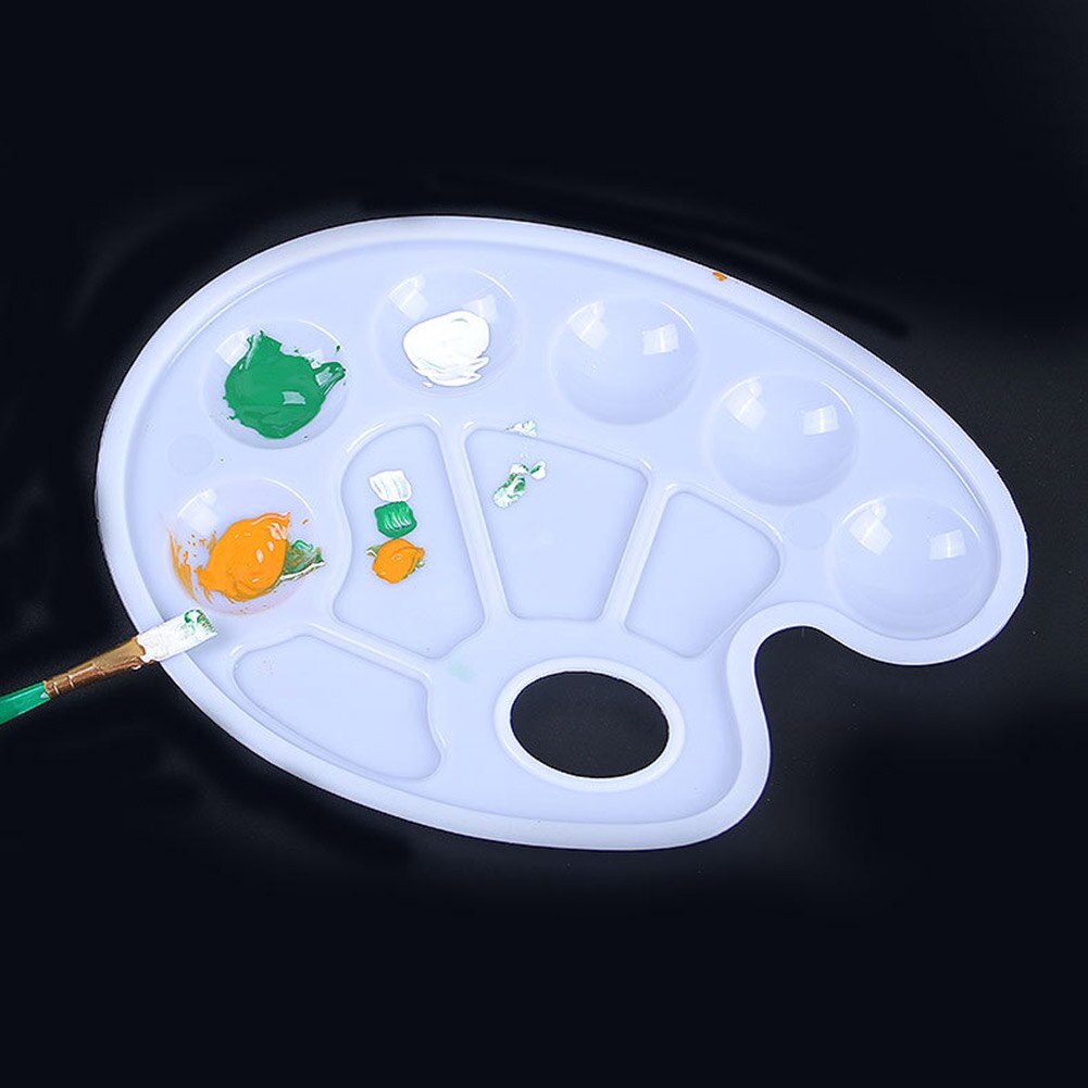 Plastic Color Palette Oil Watercolour Painting Pigment Tray Pallet Supplies Arts Crafts Alternatives Painted Tools