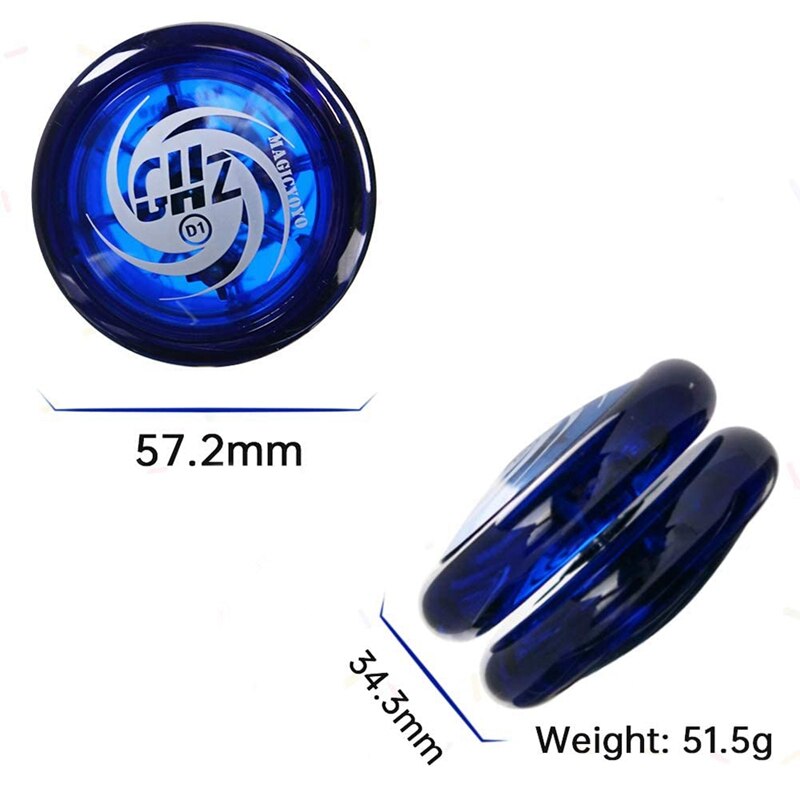 Magicyoyo, ein responsives jojo mit  d1 ghz, ideal für kinder und anfänger, inklusive schnur, handschuhen und tasche.