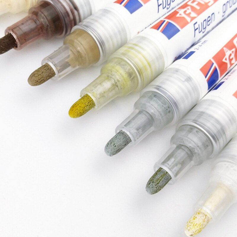 Gjutavvisare renare kakel vit märke reparation penna luckor allmänna påfyllning injekteringsbruk injekteringsdusch dusch badrum färg rengöringsmedel