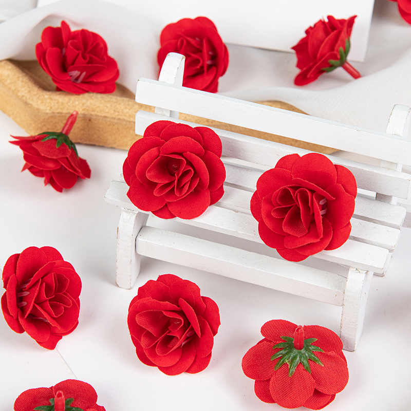 10 Hoofden Fluwelen Roos Kunstbloemen Voor Thuis Bloemenarrangement Kerstkrans Accessoire Bruiloft Bruids Boeket Decoratie