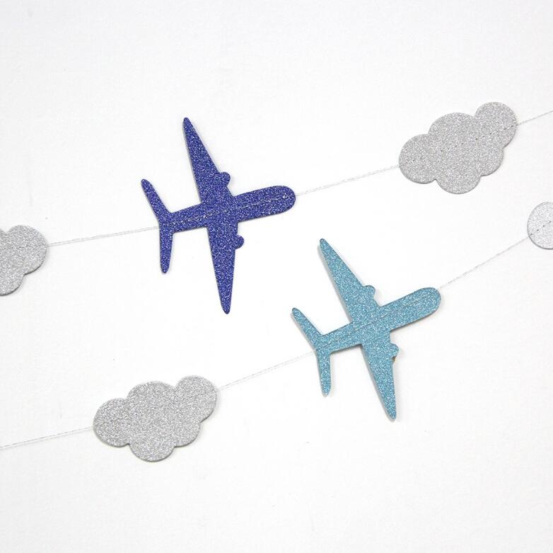 1 sztuka chmury i samoloty girlandy robić zawieszenia dekoracje dla dzieci dekoracje urodzinowe niemowlę prysznic dekoracje pokoju dziecięcego