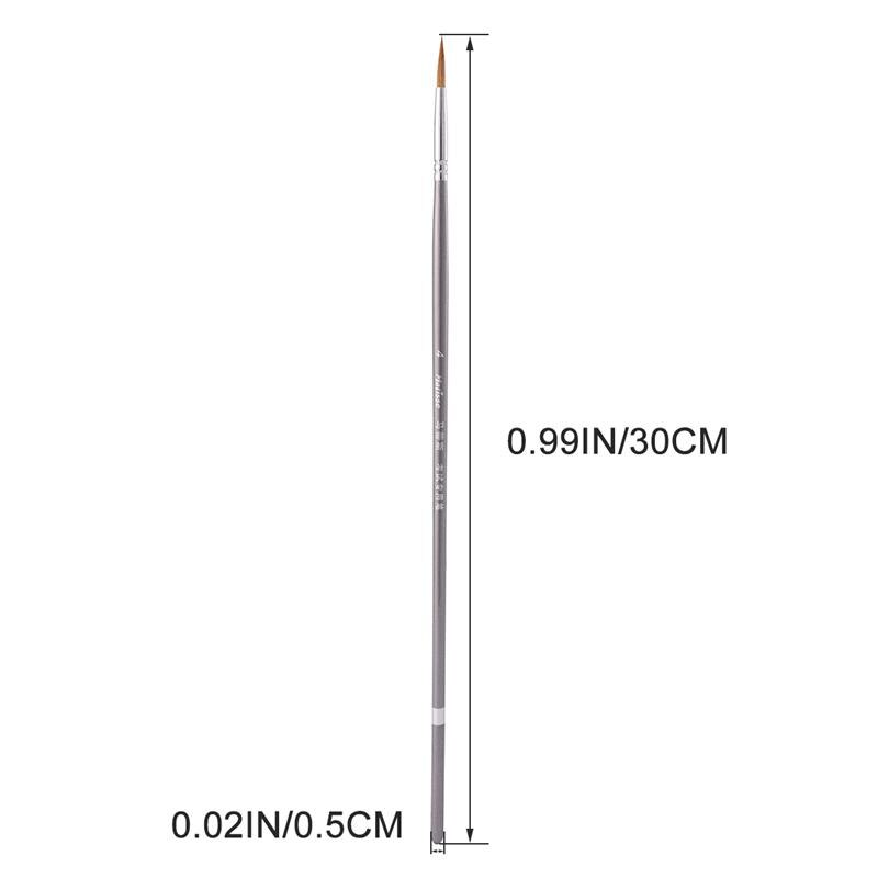 9pc Wolf Hair Detail Fine Paint Brushes Drawing Brush Line Drawing Pen Watercolor Painting Brush For Artist Student