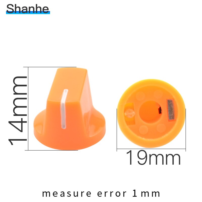 Manopola potenziometro albero diametro 6mm per pentole