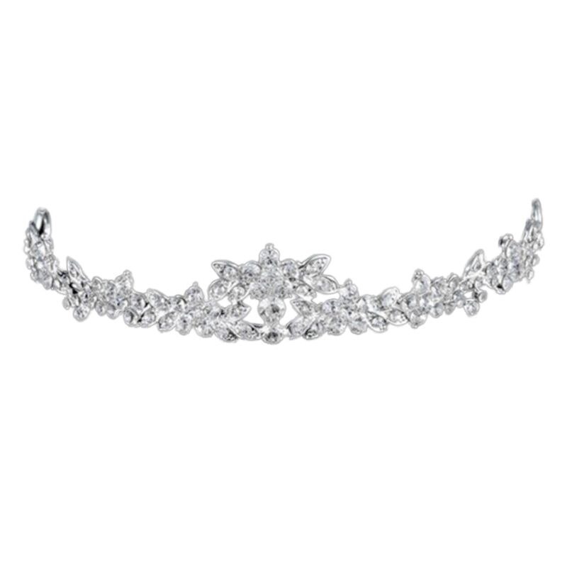 Mujeres Niños Tiara coronas con peine Pins imitación cristal brillantina Rhinestone diadema boda paseo nupcial joyería tocado: 3