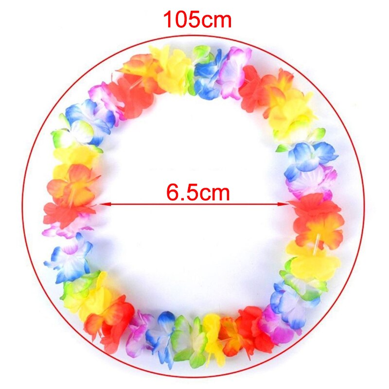 90Cm*45Cm Party Polyester Multi-Colour Wreath Head Hawaii Beaches Cloth Flower Crown For Kids