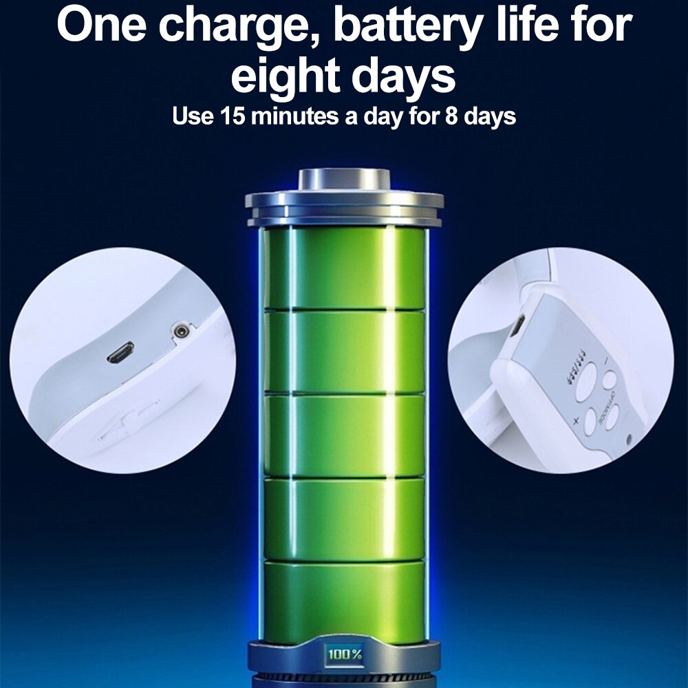 Electric Smart 4-head Neck Massager Shoulder Massage EMS Pulse Heated Magnetic Remote Soreness Relief Relaxation Health Care