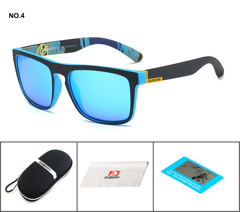 Gafas de sol polarizadas DUBERY, gafas de sol cuadradas para hombre, gafas de sol para hombre, gafas de sol Retro de lujo de de: B4