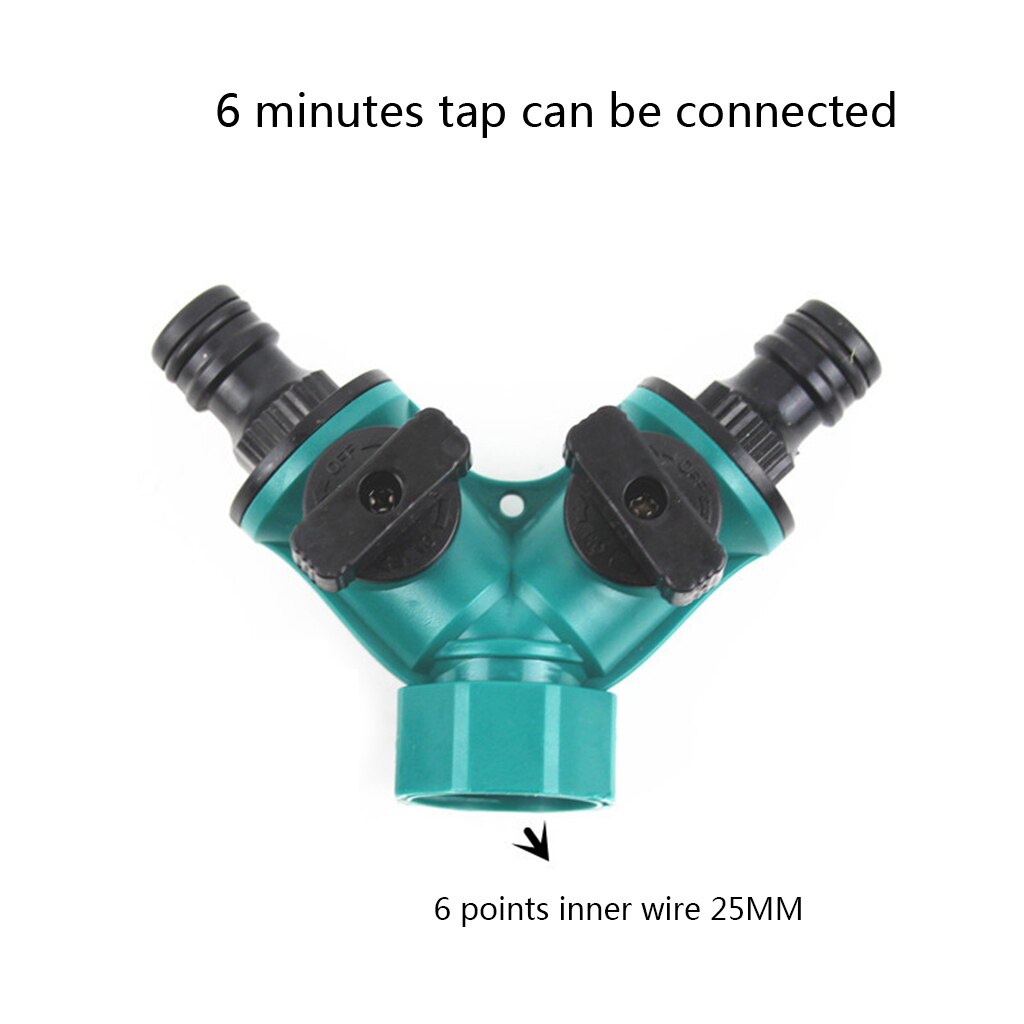 Irrigation Y Shape Tap Connector Garden Hose Adapter Splitter Garden Watering Irrigation System Tool Quick Coupling Drip
