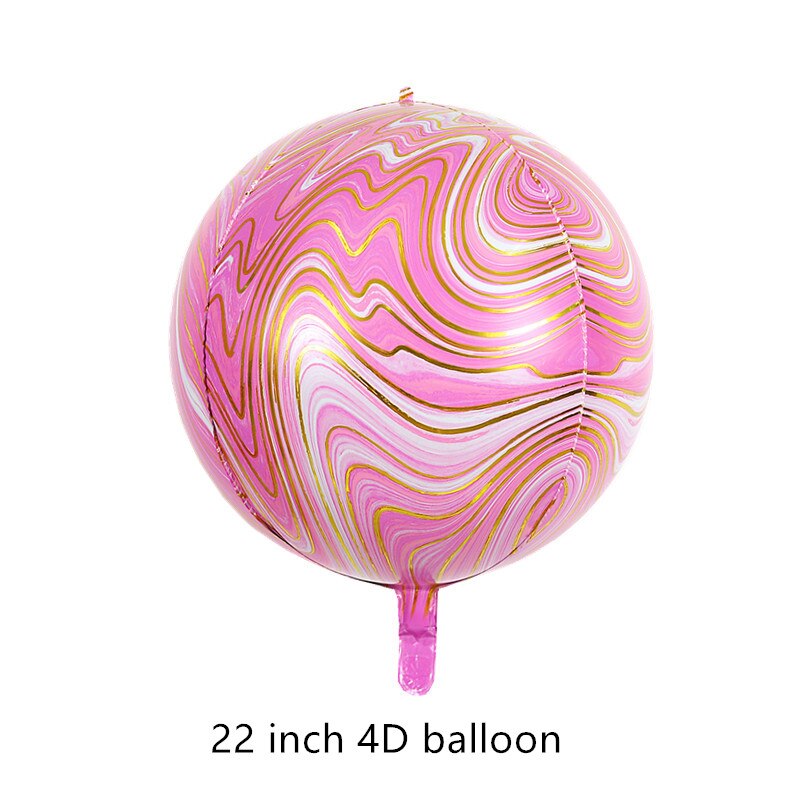 4D Zee Dier Strepen Aarde Space Nebula Kleur Strepen Aluminiumfolie Aluminium Folie Helium Ballon Romantische Partij Decoratie Bal: 5
