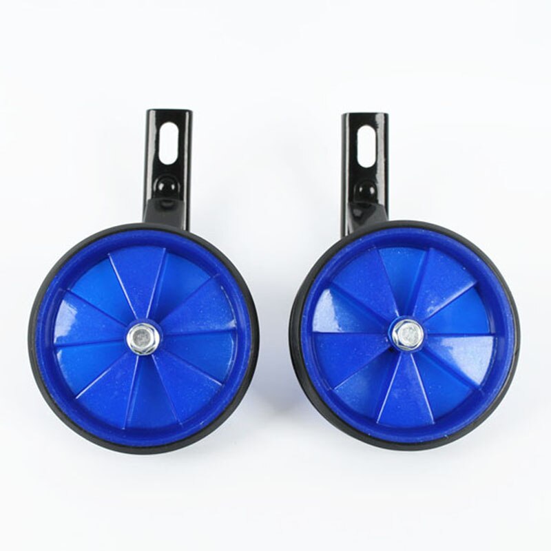 1 Pair Kids Bicycle Bike Auxiliary Wheel Training Wheel With Holder Brand Children Learning Riding Supplies: Blue