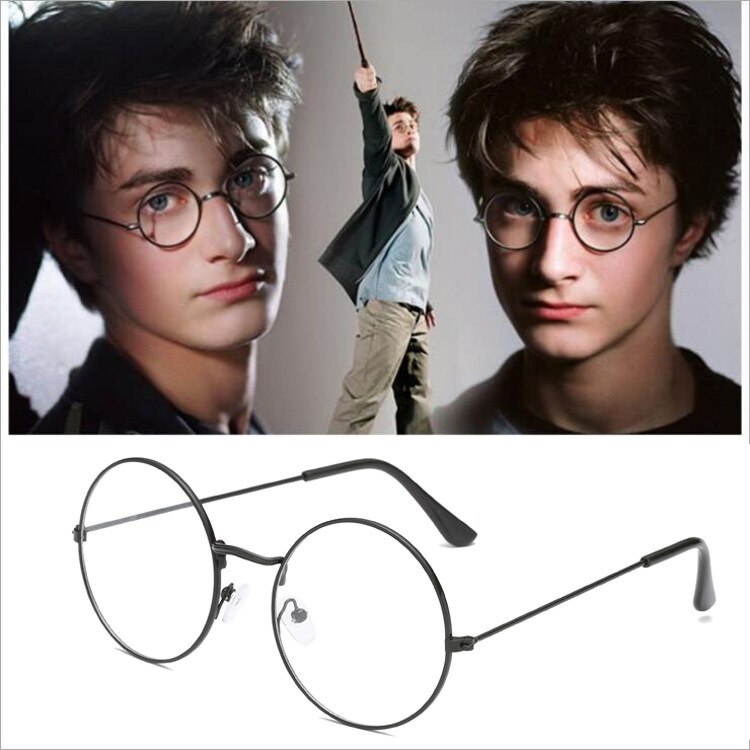 Boys Glasses Retro Vintage Round Glasses Metal Alloy Frame Eyewear Clear Transparent Lens