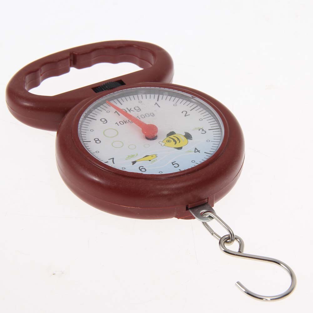 10kg Weighing Portable Numeral Pointer Spring Balance Hanging Scale Used in Family Shopping Weight Arabic Numerals Marks