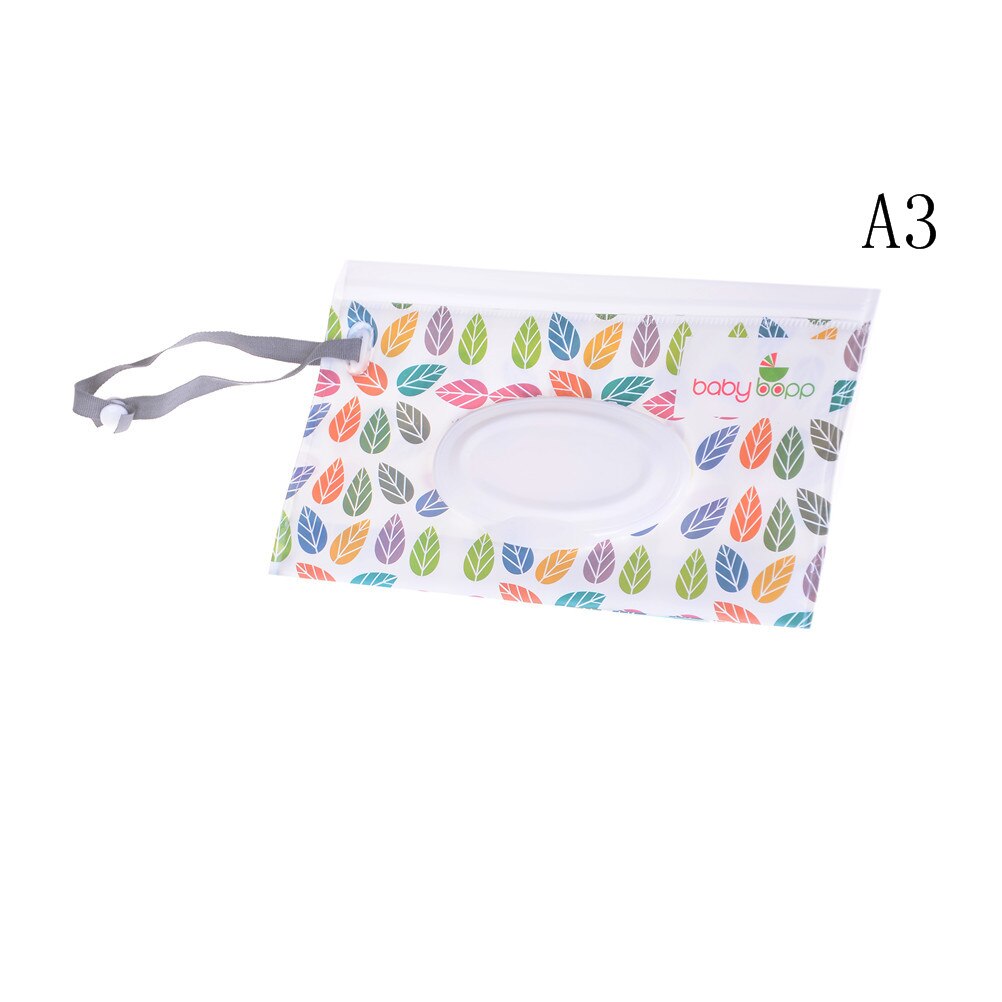 Clutch en gemakkelijk mee te nemen doekjeshouder met drukknoopsluiting doekjes draagtas vochtige doekjes tas clamshell cosmetische etui