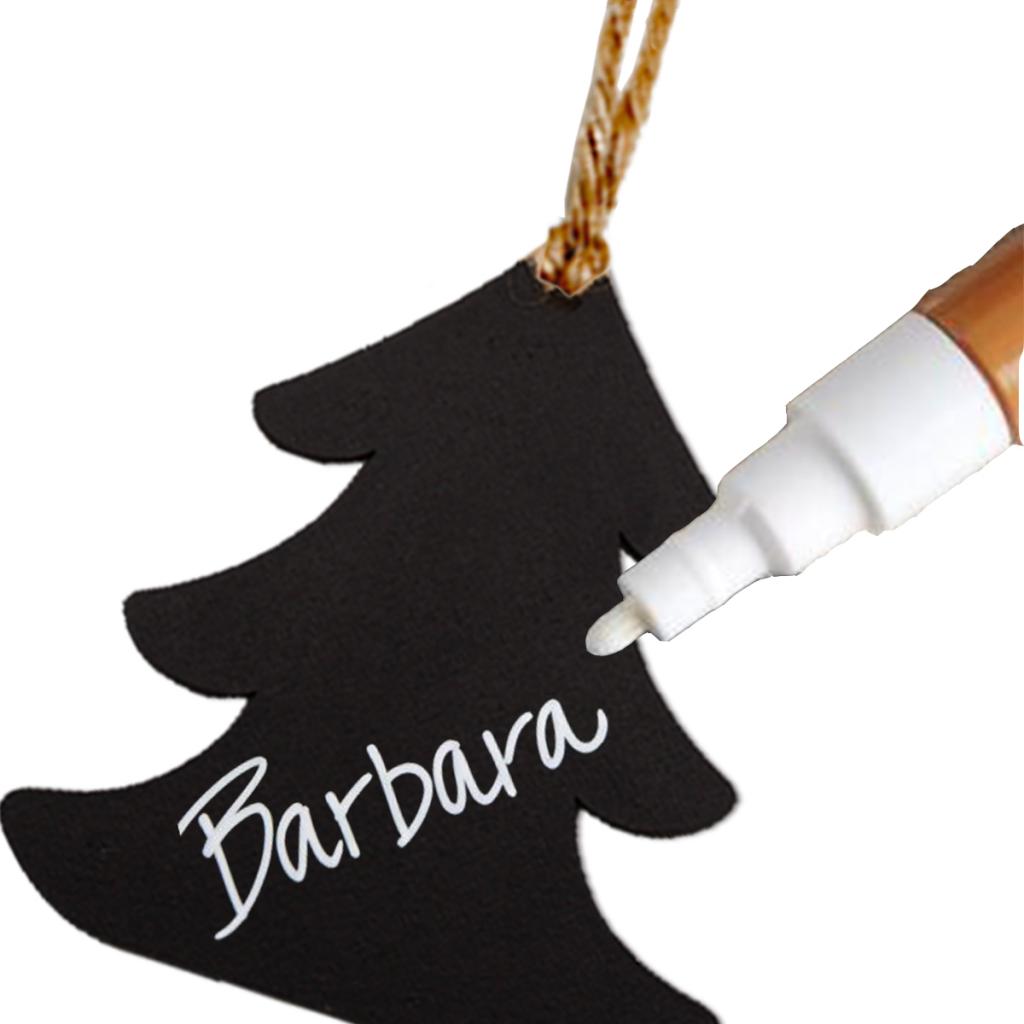 Pack 10 Retro Hanging Christmas Tree Chalkboard Home Decoration