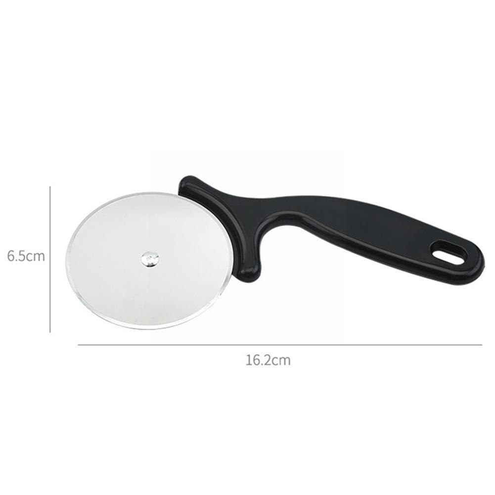 Steel Roller Pizza Cutter Wheel Large Wheel Pizza Baking Cutter Cutting Convenience Kitchen Gadget Slicer I8a5