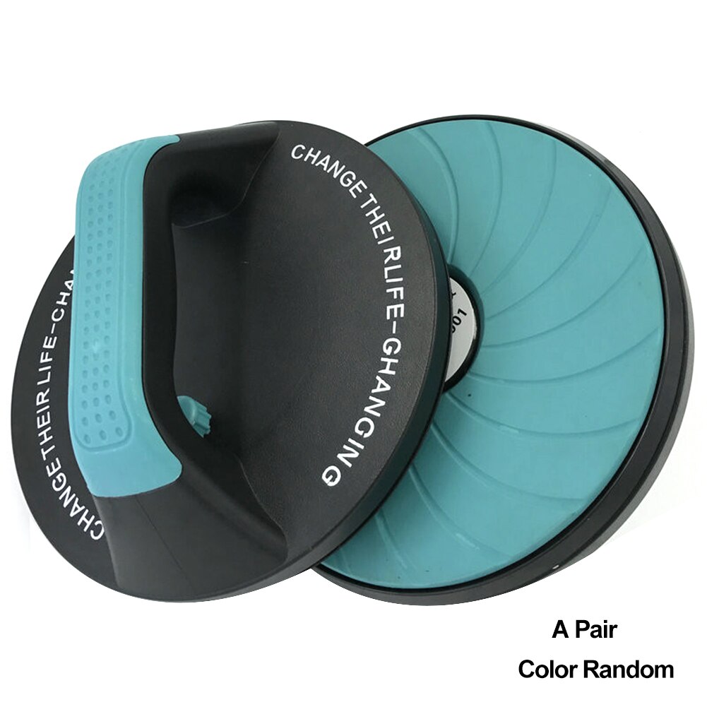 1 Pair Round Fitness Non-Slip Portable Rotating Handles Push-ups Muscle Training Workout Grips Arm Strength Push-ups Frame