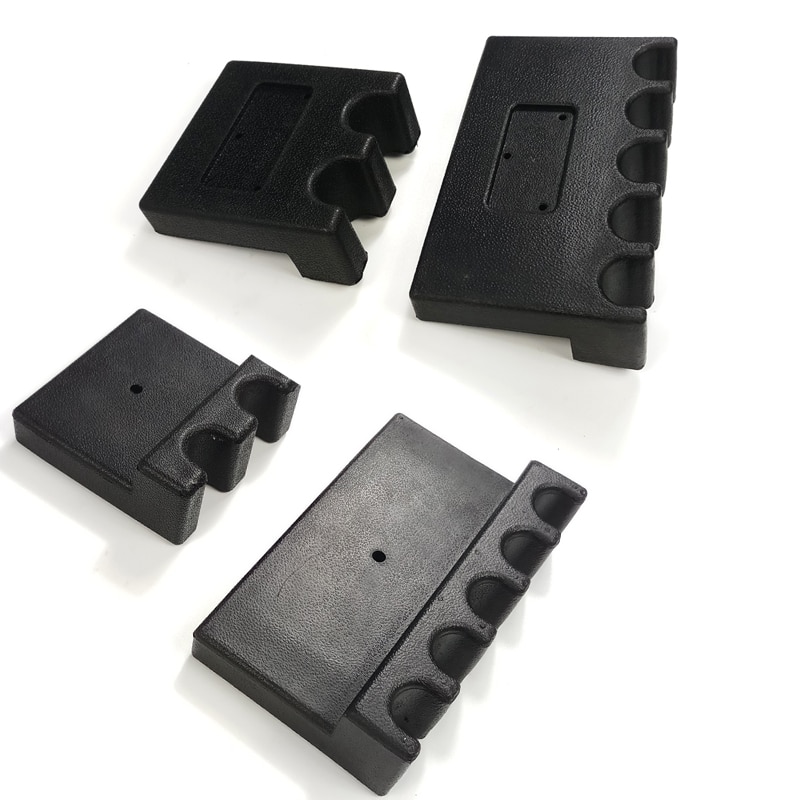 Soportes para tacos de mesa de billar de goma negra, en 2 uds./4 Uds./5 uds., estante portátil para palo de billar de mesa para snooker/carom, accesorios de mesa