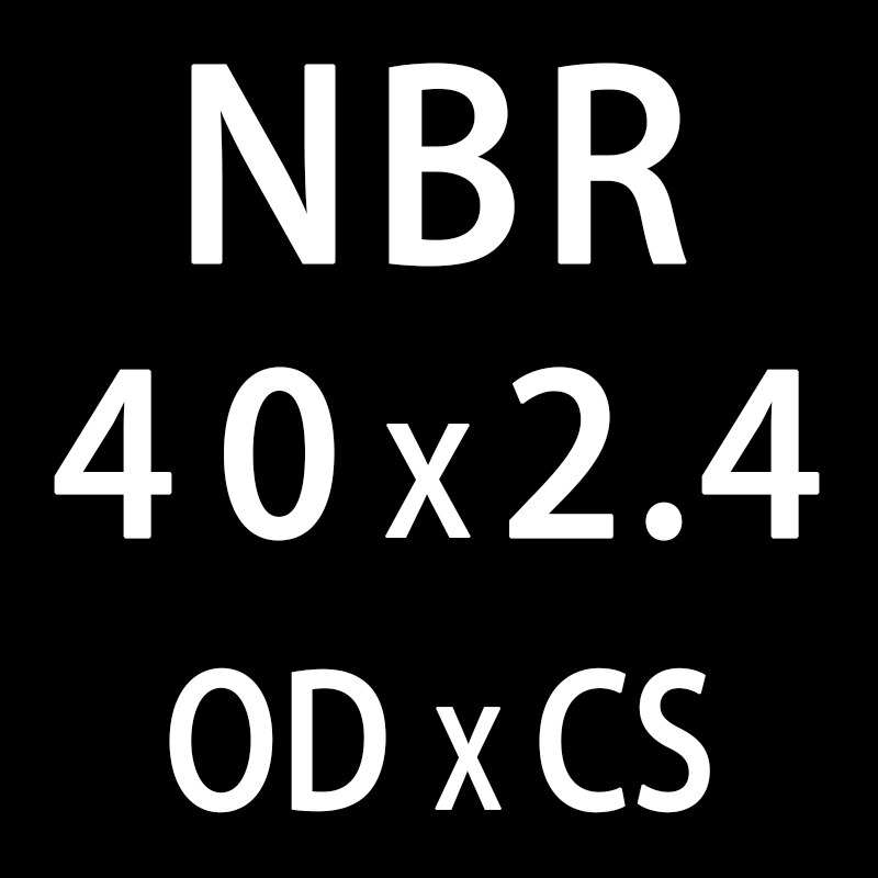 20 teile/los Gummi Ring Schwarz NBR Abdichtung O-Ring 2,4mm Dicke OD31/32/33/34 /35/36/37/38/40mm O Ring Dichtung Dichtung Öl Ring Unterlegscheibe: OD40mm
