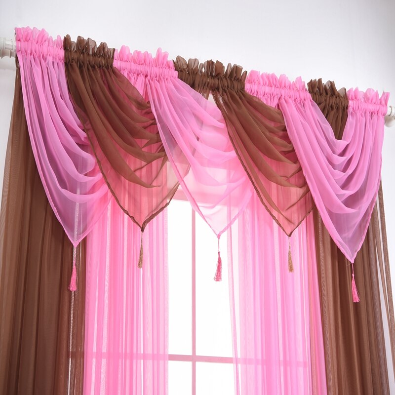 Romantische Moderne Effen Kleur Translucidus Venster Gaas Thuis Gordijn Voor Home Decor Woonkamer Slaapkamer Decoratie Enkele Pc
