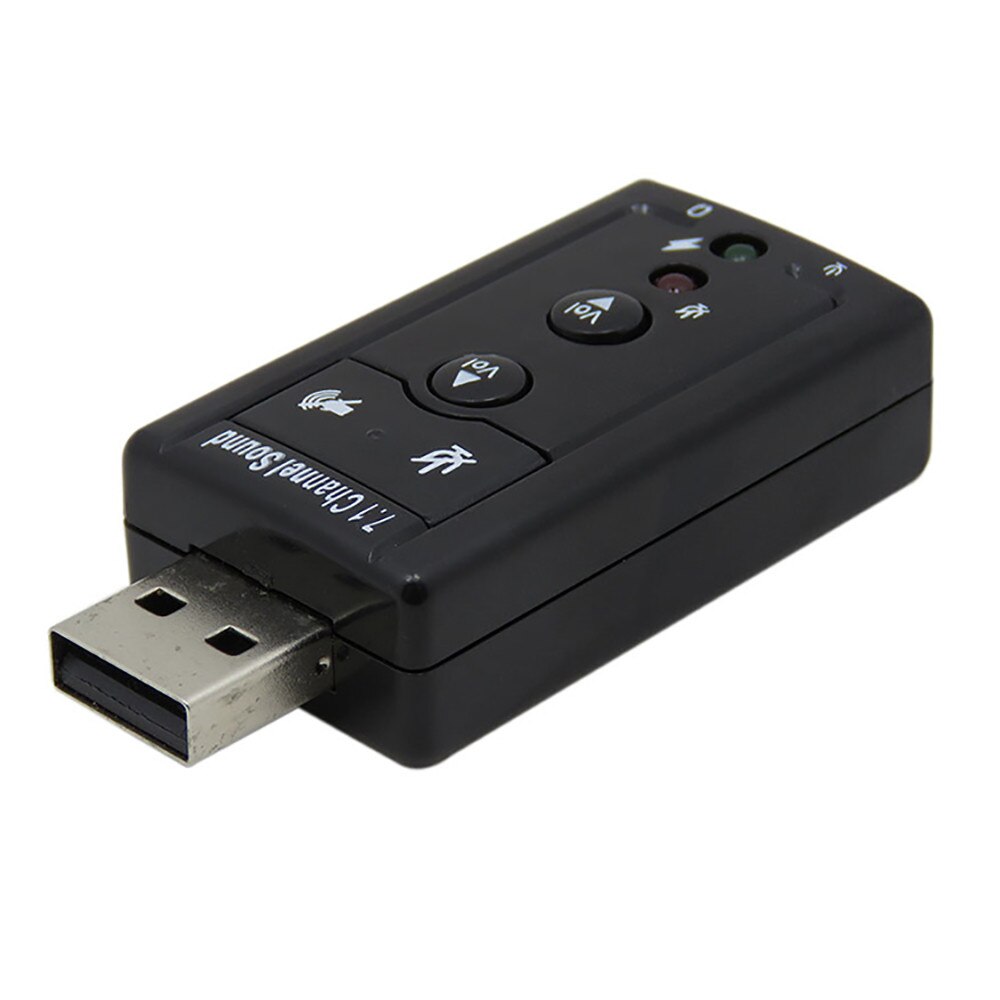 Draagbare Adapter Audio Usb 7.1 Canali Esterna 3d Geluid Adattatore Pc Notebook Card Adapter