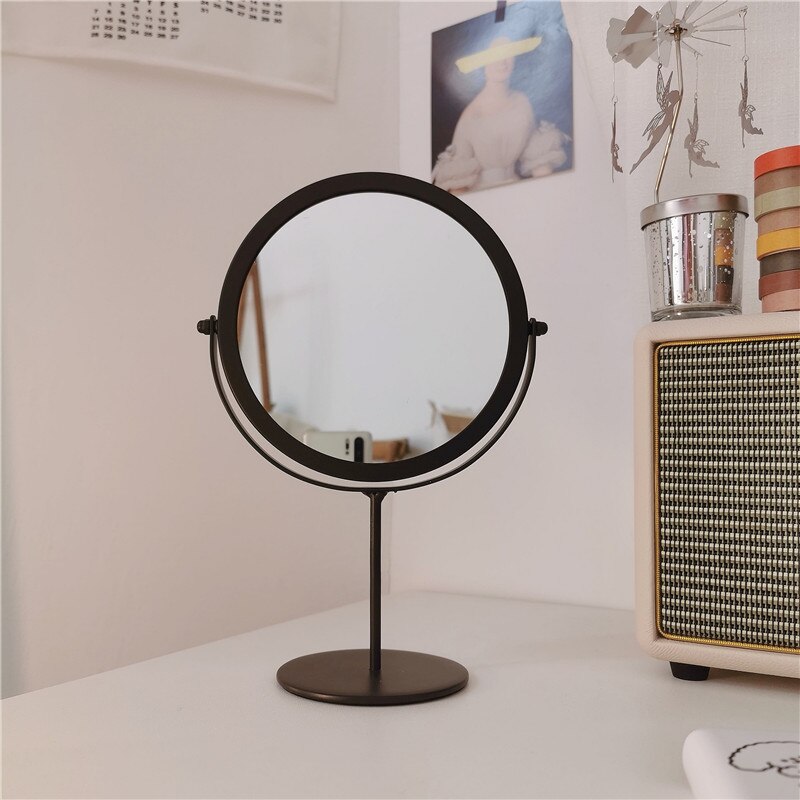 Gouden Make-Up Spiegel Decoratieve Dressing Spiegel Elegante Makeup Beauty Tools Gereedschap: B-2