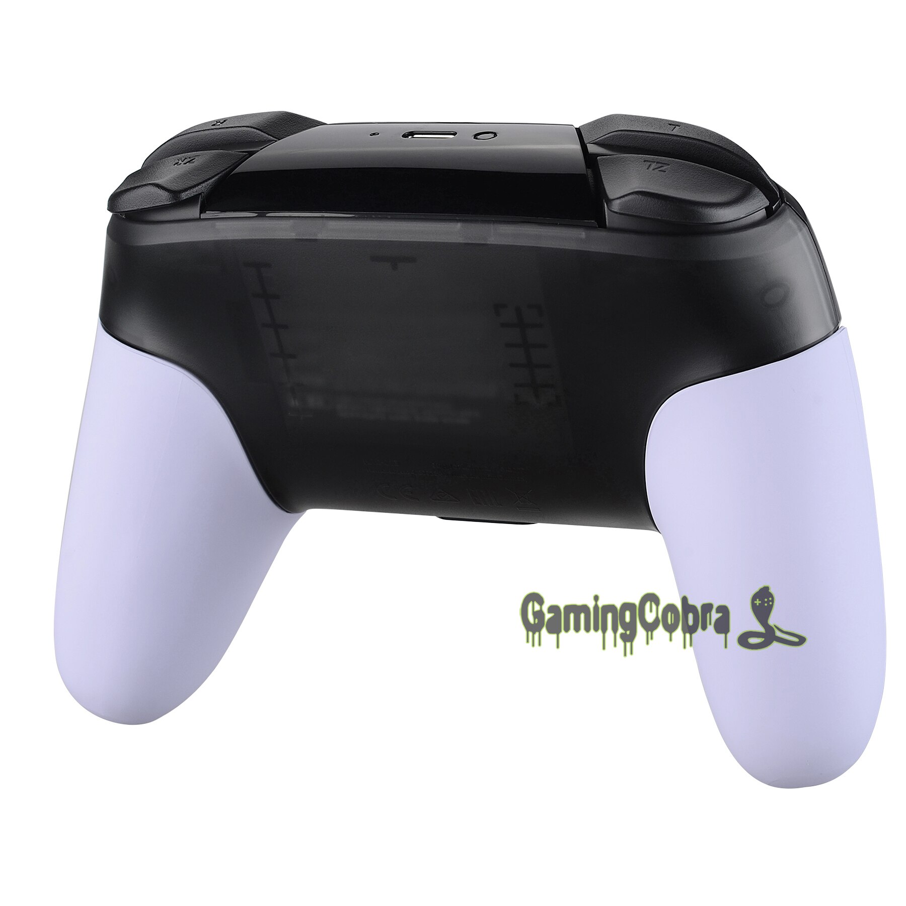 Poignée de rechange violette douce au toucher pour contrôleur Nintendo Switch Pro