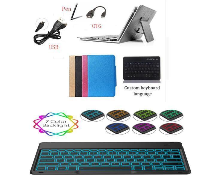 Tablet Cover Voor Voor Samsung Galaxy Tab Een A6 Met S Pen 10.1 SM-P580 P585 P580 Touchpad Bluetooth Licht keyboard Case + Pen