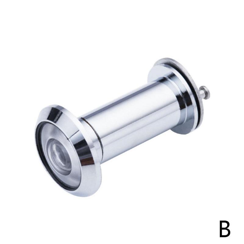 Door Eye Hole 200 Degree Wide Angle Door Viewer Hidden Door Security Glass Lens Peephole Viewers Adjustable V7V9: B