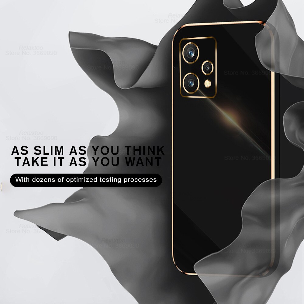 Luksusowe poszycie kwadratowa ramka silikonowe etui do Oppo Realme 9 pro plus proplus Realme9pro realmi 9pro + ochrona tylna obudowa telefonu