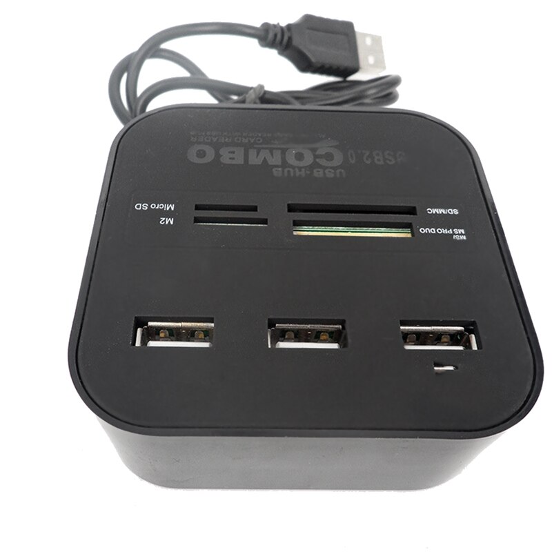 USB HUB 2.0 3 Ports TF Card Reader Slot USB Combo Multi All-In-One USB Splitter Cables For Laptop Computer