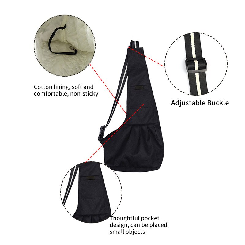 Sac de Transport en tissu Oxford pour animaux domestiques, sacoche pour chiens, chats, chiots, chiots, chiots, animaux, , pour les petits chiens et les seins