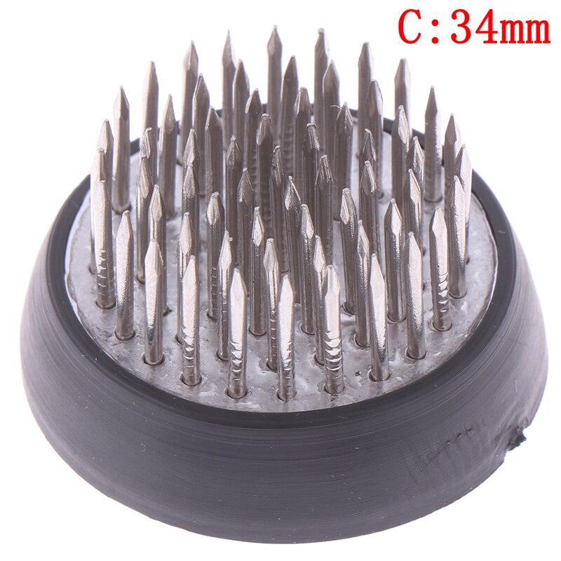 5 størrelser metal blomster arrangement pin japan kenzans japansk kenzan nål blomst base holder spiky frø faste værktøjer: C