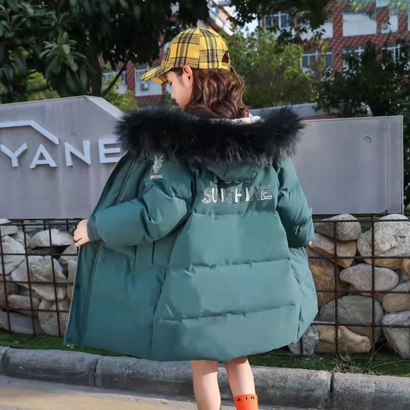 Manteau pour adolescentes, parka d'extérieur d'hiver, tenue pour adolescentes, veste à capuche en fourrure pour enfants filles de 5 6 8 10 12 ans