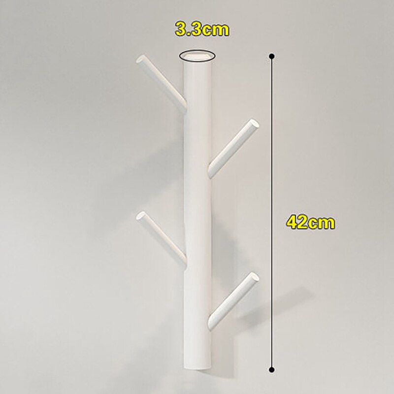 Perchero colgante de madera, gancho de pared, Perchero de rama de árbol, moderno, montado en la pared, sombrero de madera Vertical, ganchos decorativos