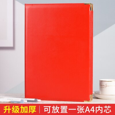 Carpeta de ceremonia para firmar, conferencia, A4, azul, rojo, dorado, plateado: red