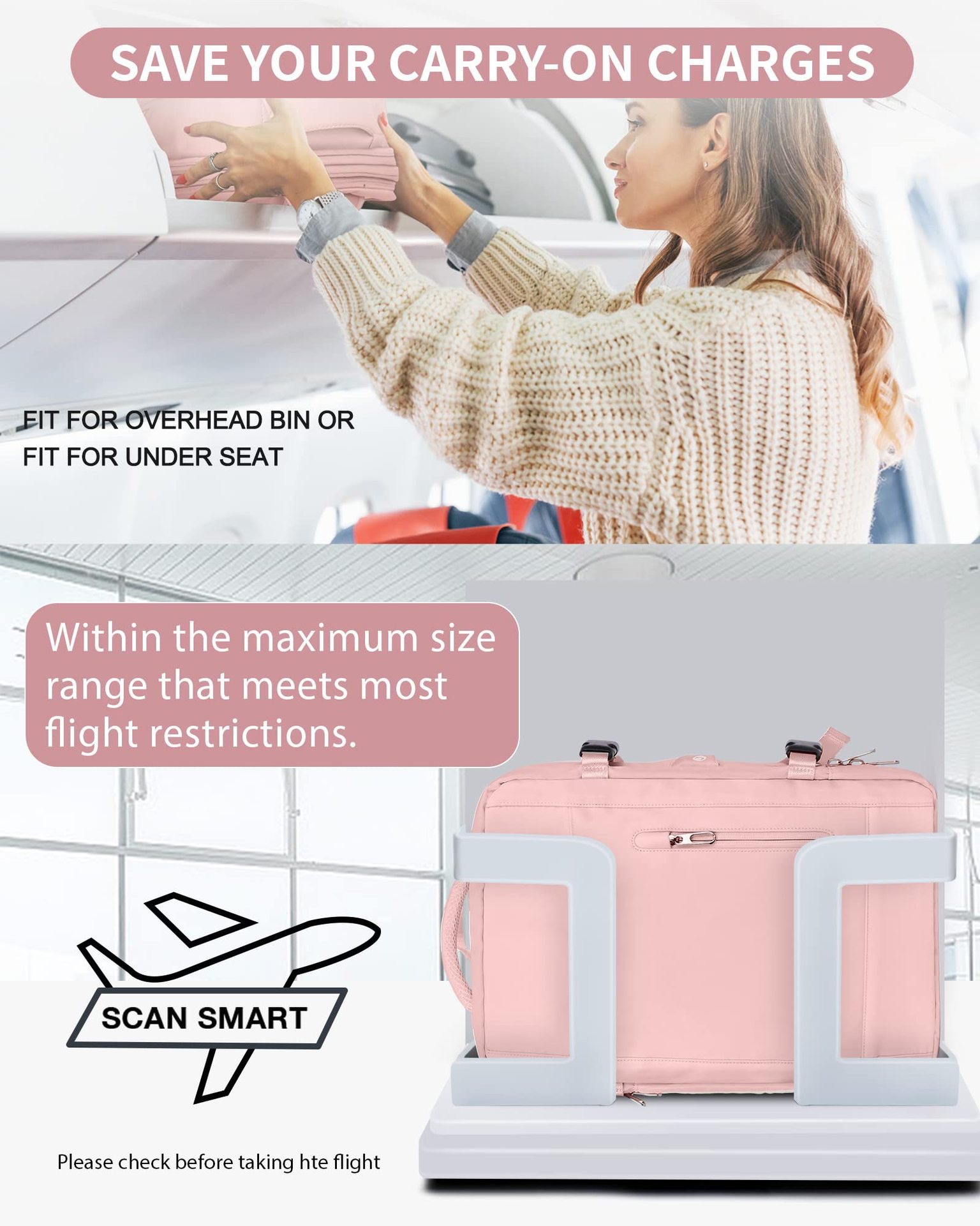Short-distance Travel Backpack Luggage Bag High-end Large-capacity Women's Backpack College Student Schoolbag Waterproof bag