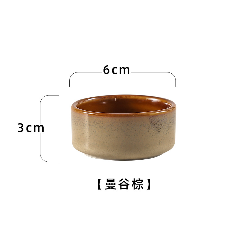 Ceramic Plate Small Round Seasoning Dipping Dish Tomato Sauce Soy Vinegar Plates Pickled Vegetable Salad Snack Bowl Sauce Dishes: Silver