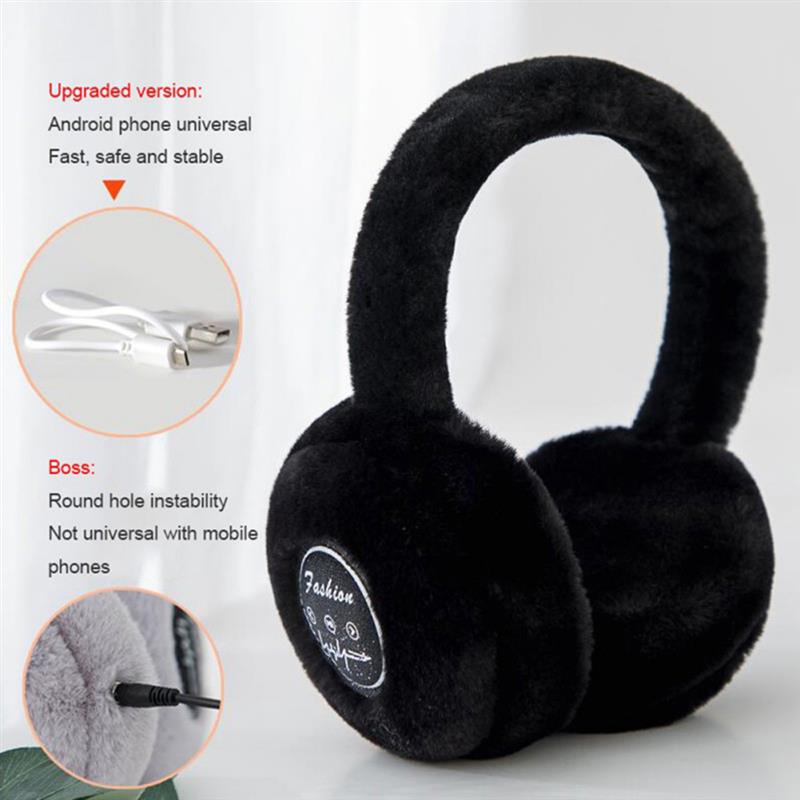sans fil Bluetooth casque pour femmes fille moelleux casque antibruit pour femmes hiver écouteurs