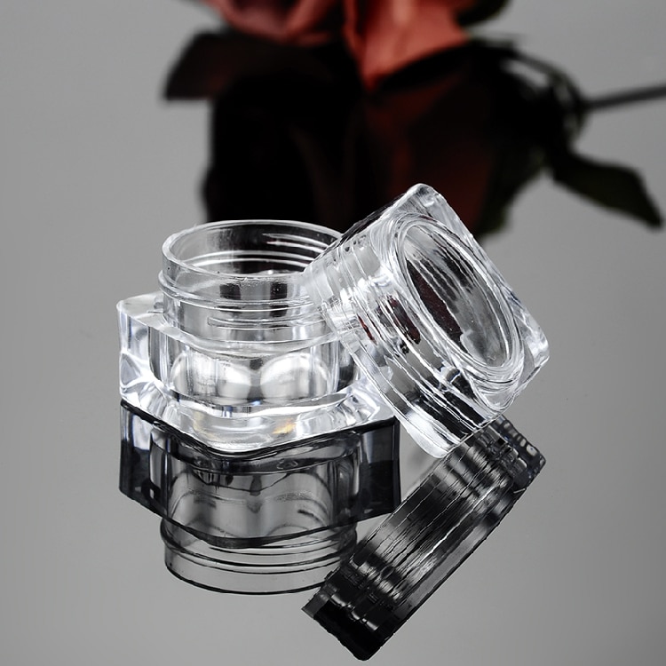 50 Uds 5G cosmético frasco vacío pote sombra de ojos envase de crema facial de maquillaje botella de acrílico para cremas para el cuidado de la piel productos herramienta de maquillaje