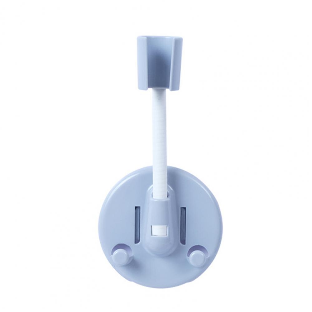 Shower Bracket Punch Free Good Load Capacity Plastic Shower Head Container Bracket for Bathroom: Grey