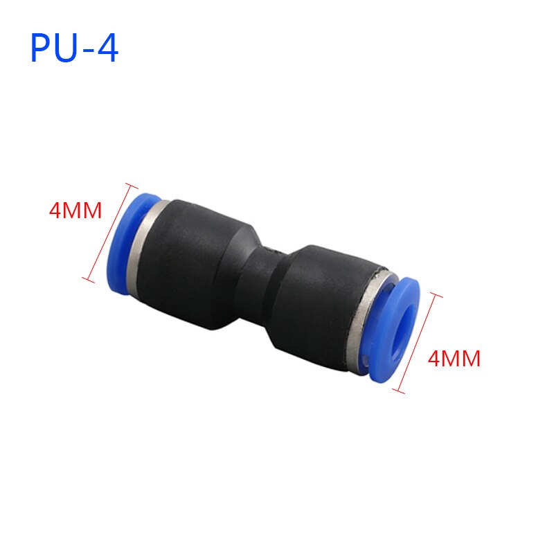 1PCS Pneumatic Fittings PU/PG 4mm 6mm 8mm Straight Push in Fitting Air Quick Connector Plug Socket Air Water Hose Tube Fittings: PU-4