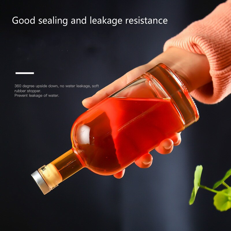 200-750ml Handmade Vodka Wine Bottle Fruit Wine Bottle Sake Rice Hip Flask Tea-Seed Oil Spice Jar Keep Fresh