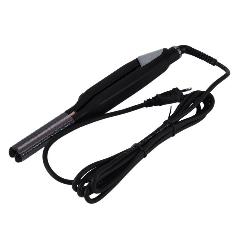 ！-10mm Small Flat Lron Fast Heating Negative Ion Ceramic Flat Iron Curling Iron Hair Straightening Iron Small Wave Hair Iron: EU